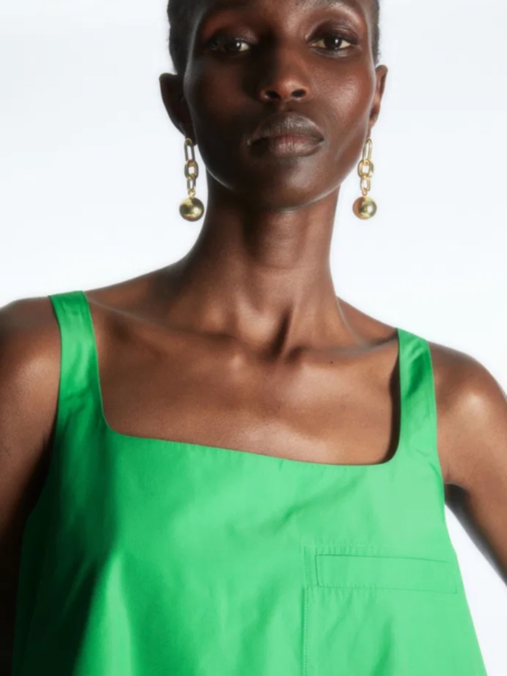 COS Contrast-Panel Mini Dress
